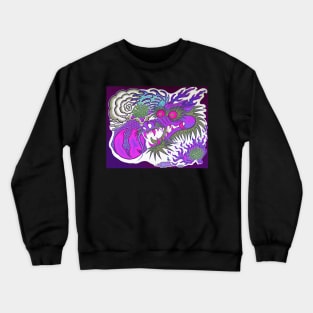 Neon Dragon With 4 Elements Variant 16 Crewneck Sweatshirt